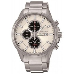 Reloj Seiko SSC251P1 Hombre Solar Chronograph Stainless Steel 100M Water Resistance