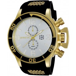 Reloj Invicta 80213 Hombre Corduba Goldtone GMT Silver Dial (Importación USA)