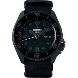 Reloj Seiko SRPD79 Hombre Black Nylon NATO Strap Automatic - (Importación USA)