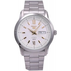 Reloj Seiko SNKP15K1S 5 SNKP15 K1 Silver White Dial Hombre C (Importación USA)