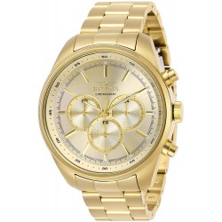 Reloj Invicta 29168 Hombre Specialty Quartz Stainless Steel Strap Gold 22 Model: