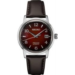 Reloj Seiko SRPE41 Presage Red Brown Leather Automatic (Importación USA)