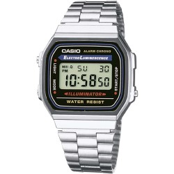 Reloj Casio Digital A168WA-1 Hombre Classic Bracelet