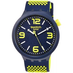 Reloj Swatch SO27N102 BBNEON Quartz Blue Dial Hombre (Importación USA)