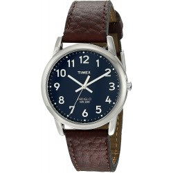 Reloj Timex T2P319 Hombre Easy Reader Leather Strap (Importación USA)