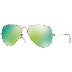 Gafas Ray-Ban RB3025 112/19 Aviator Matte Gold Frame / Green Flesh Lens 62mm