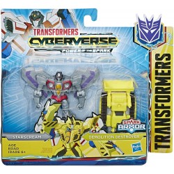 Figura Transformers Cyberverse Spark Armor Starscream