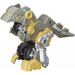 Figura Transformers Playskool Heroes Rescue Bots Academy Grimlock Converting Toy Robot 4.5" Toys for Kids Ages 3 & Up