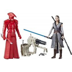 Figura Star Wars Wars The Last Jedi Rey Training and Elite Praetorian Guard 2-Pack 3.75 Inches