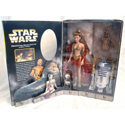 Figura Star Wars 1998 Hasbro 12" Princess Leia Collection Organa & R2-D2 as Jabba's Prisoners