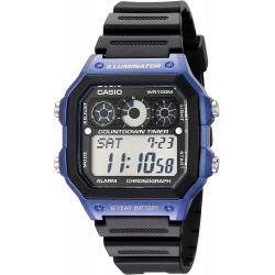 Reloj Hombre Casio AE-1300WH-2AV with Black Resin Band (Importación USA)