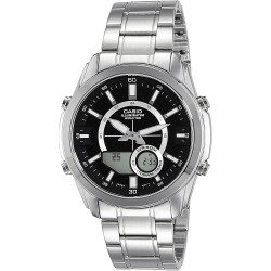 Reloj Hombre Casio AMW810D-1AV Stainless Steel Active Dial (Importación USA)