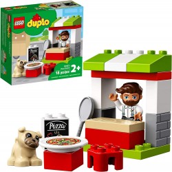 LEGO DUPLO Town Pizza Stand 10927 Pretend Play Set for Toddlers Learning Toy Kids Ages 2 and Over New 2020 18 Pieces