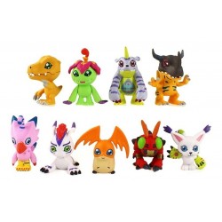 Digimon Adventure Agumon Palmon Colección 9 Figuras En Bolsa (Entrega Inmediata)