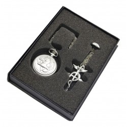 Fullmetal Alchemist Set Colgante Anillo Reloj De Bolsillo (Entrega Inmediata)