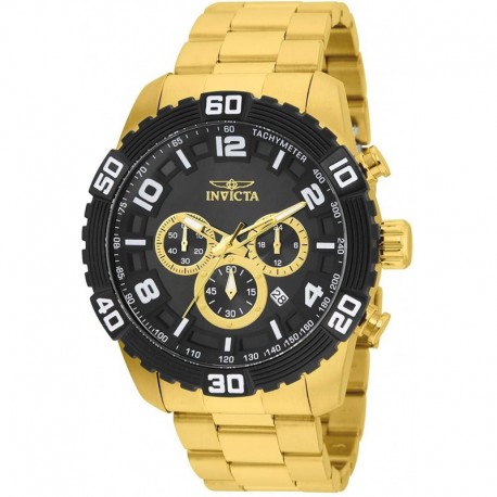 Reloj Invicta 25982 Hombre Pro Diver Black Dial Bracelet Chr (Importación USA)