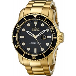 Reloj Invicta 15351 Hombre Pro Diver Gold Ion-Plated Stainle (Importación USA)