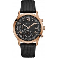 Reloj Guess W1000G4 Black Leather Reloj-W1000G4 (Importación USA)