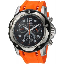 Reloj Invicta 20072 Hombre Speedway Stainless Steel Swiss-Quartz with Polyurethane Strap, Orange, 26