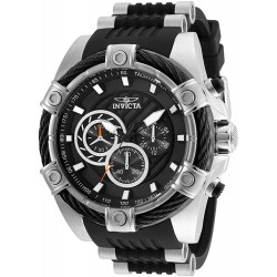 Reloj Invicta 25523 Hombre Bolt Stainless Steel Quartz with Polyurethane Strap, Black, 26