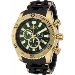 Reloj Invicta 0141 Hombre Sea Spider Collection Chronograph Green Dial Polyurethane