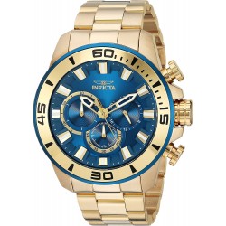 Reloj Invicta 22587 Hombre Pro Diver Quartz with Stainless-Steel Strap, Gold, 24