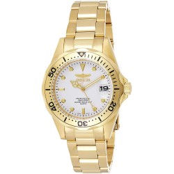 Reloj Invicta INVICTA-8938 Hombre Pro Diver 37.5mm Gold Tone Stainless Steel Quartz , Gold/White