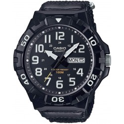 Reloj Casio MRW-210HB-1BVCF Hombre Quartz Nylon Strap, Black, 28.4 Casual (Model: MRW-210HB-1BVCF)