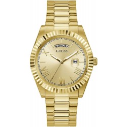 Reloj Guess GW0265G2 Hombre Quartz with Stainless Steel Strap, Gold, 22 (Model: GW0265G2)