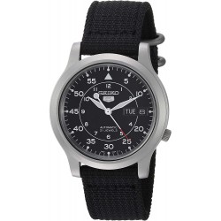 Reloj Seiko SNK809K2 Hombre SNK809 5 Automatic Stainless Steel with Black Canvas Strap