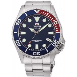 Reloj Orient RA-AC0K03L10B Automatic Sports Diver's 200m Sapphire Pepsi Blue Dial Steel RA-AC0K03L