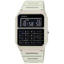 Reloj Casio CA-53WF-8B Calculator Beige Digital Hombre Original New Classic CA-53