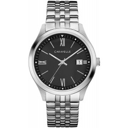 Reloj 43B158 Caravelle Dress Quartz Hombre , Stainless Steel Silver-Tone