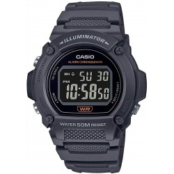 Reloj Casio W-219H-8BVCF Quartz Fitness with Resin Strap, Gray, 25.5