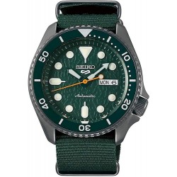 Reloj Seiko SRPD77 5 Sports 24-Jewel Automatic - Green/Green (Importación USA)