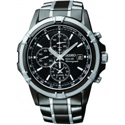 Reloj Seiko SSC143 Hombre Stainless Steel Solar with Link Br (Importación USA)