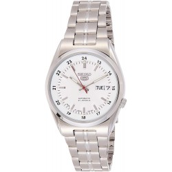 Reloj Seiko SNK559J1 Series 5 Automatic Date-Day White Dial (Importación USA)