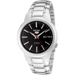 Reloj Seiko SNKA07 5 Hombre Automatic Black Dial Stainless S (Importación USA)