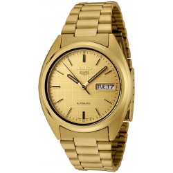 Reloj Seiko SNXL72 Hombre 5 Automatic Gold Dial Gold-Tone St (Importación USA)