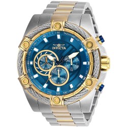 Reloj Invicta 25522 Hombre Bolt Japanese Quartz with Stainless Steel Strap, Steel, Gold, 26 (Model: 25522)