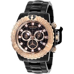 Reloj Invicta 18238 Hombre Subaqua Black and 18k Rose Gold Ion-Plated Stainless Steel