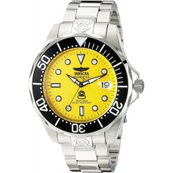 Reloj Invicta INVICTA-3048 Hombre Pro Diver Stainless Steel Automatic , Silver/Yellow (Model: 3048)