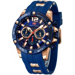 Reloj MF0244G Men , MINI FOCUS Chronograph Waterproof Sport Analog Quartz Silicon Strap Fashion Wrist for