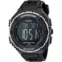 Reloj Timex T49950 Hombre Expedition Shock XL Vibrating Alarm Black Resin Strap