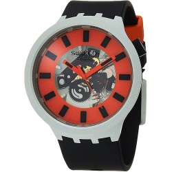 Reloj S SB03M104 Big Bold BIOCERAMIC Quartz Silicone Strap, Black, 20 Casual (Model: SB03M104)