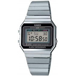 Reloj Casio A700WE-1AEF Retro Unisex Silver Stop