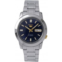 Reloj Seiko SNKK11J1 5 Automatic Blue & Gold Dial Gents (Importación USA)