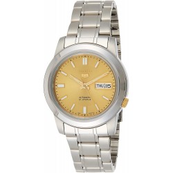 Reloj Seiko SNKK13 Hombre 5 Stainless Steel Goldtone Dial (Importación USA)