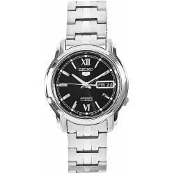 Reloj Seiko SNKK81 Hombre 5 Stainless Steel Black Dial (Importación USA)