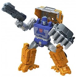 Figura Transformers Toys Generations War for Cybertron: Kingdom Deluxe WFC-K16 Huffer Action Figure - Kids Ages 8 and Up, 5.5-inch